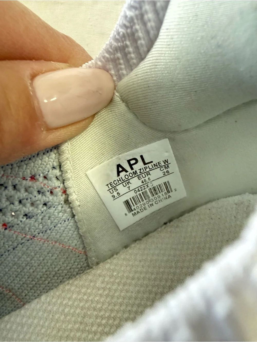 APL Women’s White Blue Pink Knit Sneakers